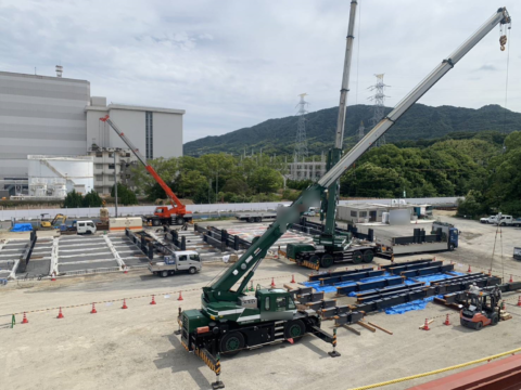 山口県岩国市　鉄骨工事