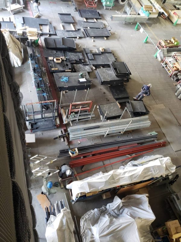 広島県内　キャットウォーク施工現場
