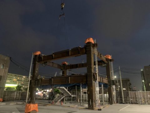 益田市　老人ホーム　鉄骨工事