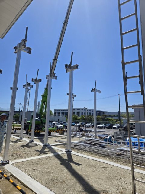 山口県柳井市 機械架台工事