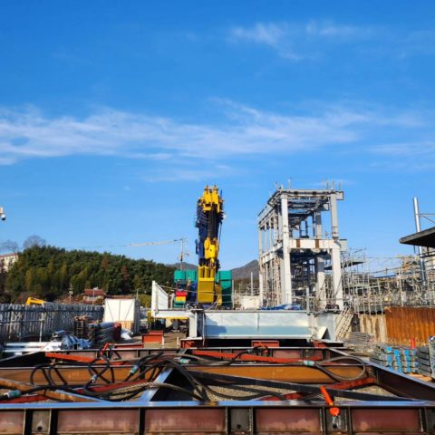 広島市西条～西高屋駅　建て方工事